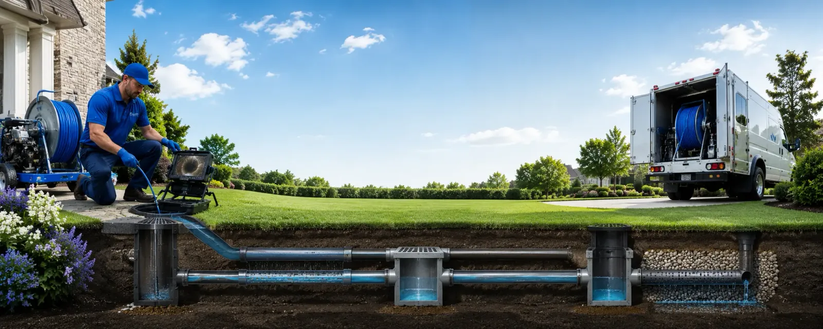 Outdoor drain cleaning information for Vanderpool, TX